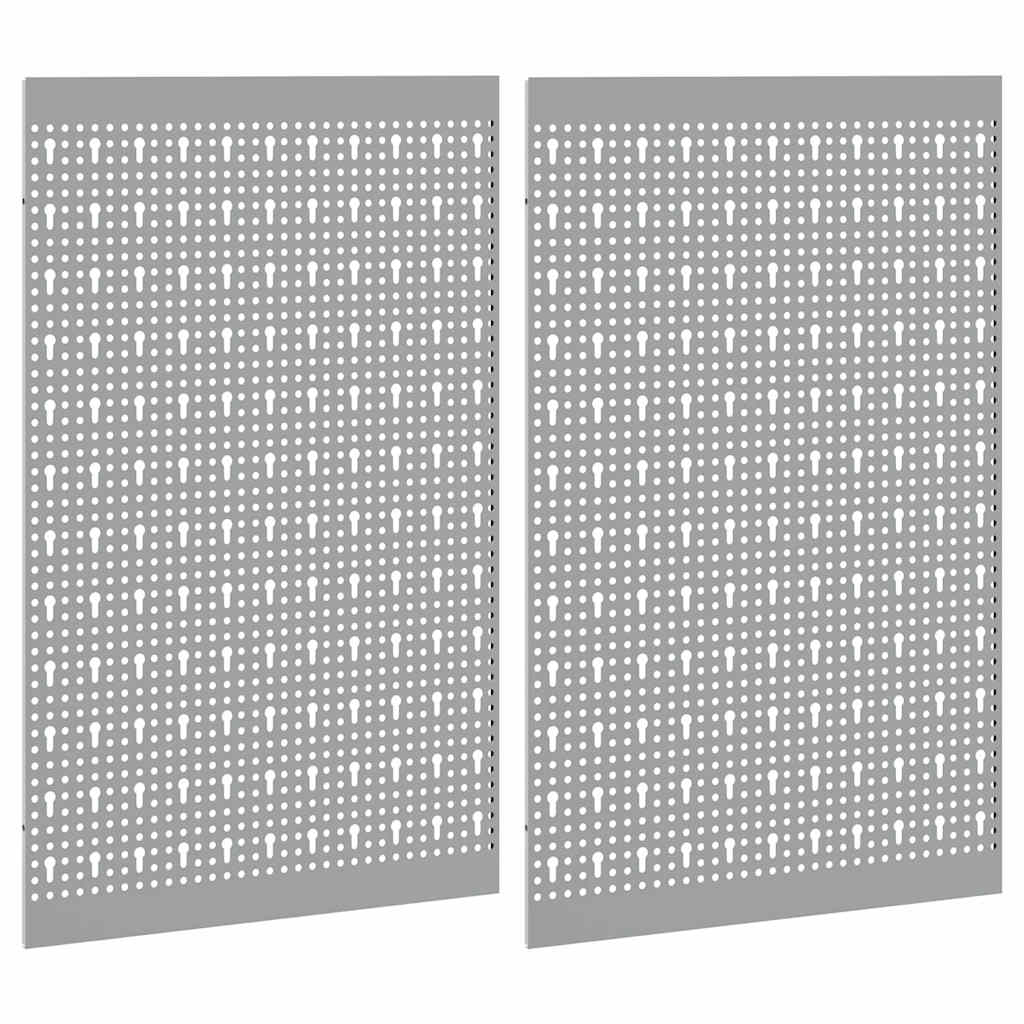 Panel za alate 2 pcs Siva 100 x 1 x 80 cm