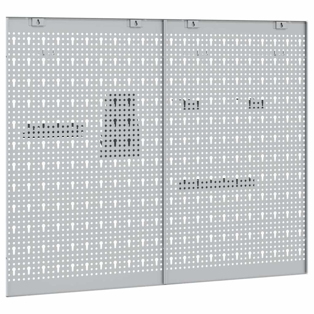 Panel za alate 2 pcs Siva 100 x 1 x 80 cm