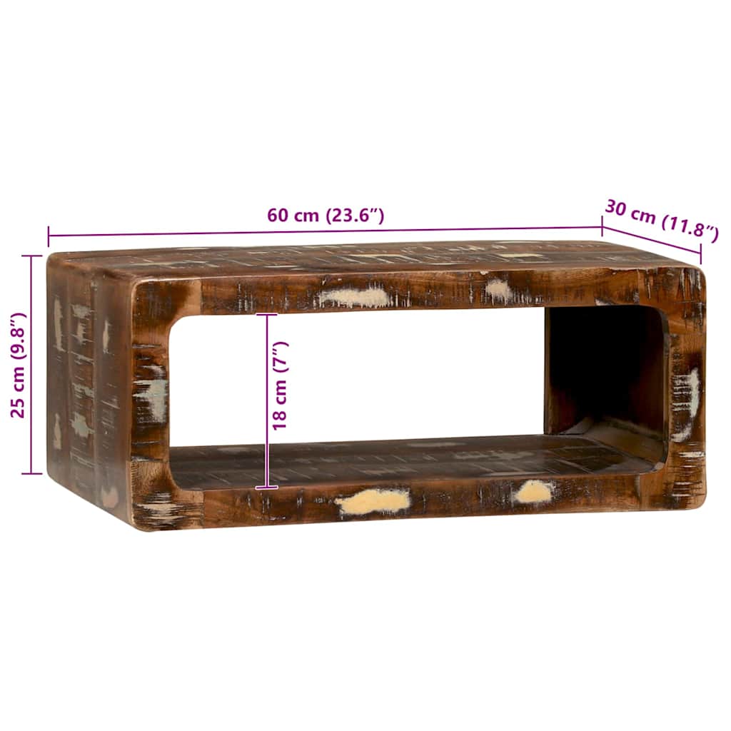TV ormar Šareni 60 x 30 x 25 cm Čvrsto drvo iz reciklaže