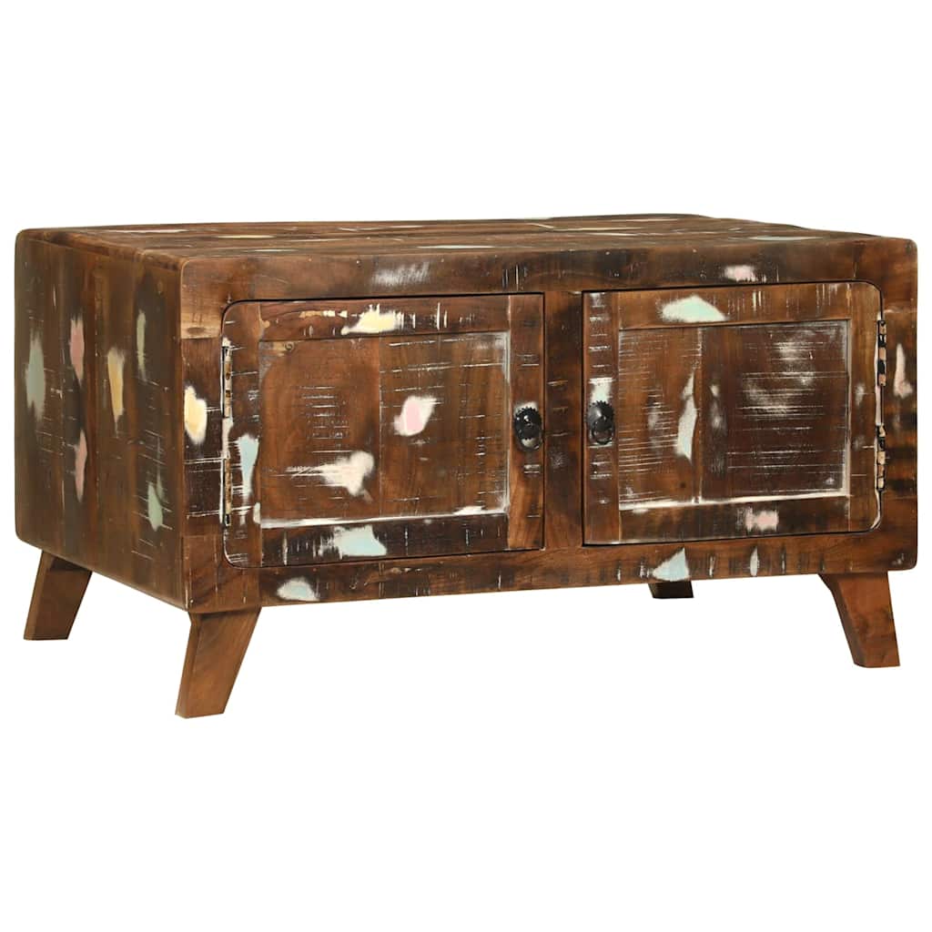 Kava Stol Šareni 80 x 54 x 45 cm Čvrsto drvo iz reciklaže
