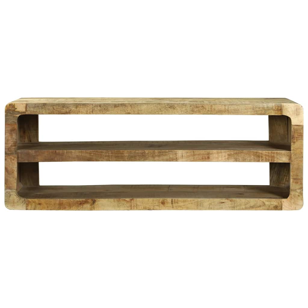 TV ormar s policom Smeđa 100 x 32 x 36 cm Čvrsto drvo manga