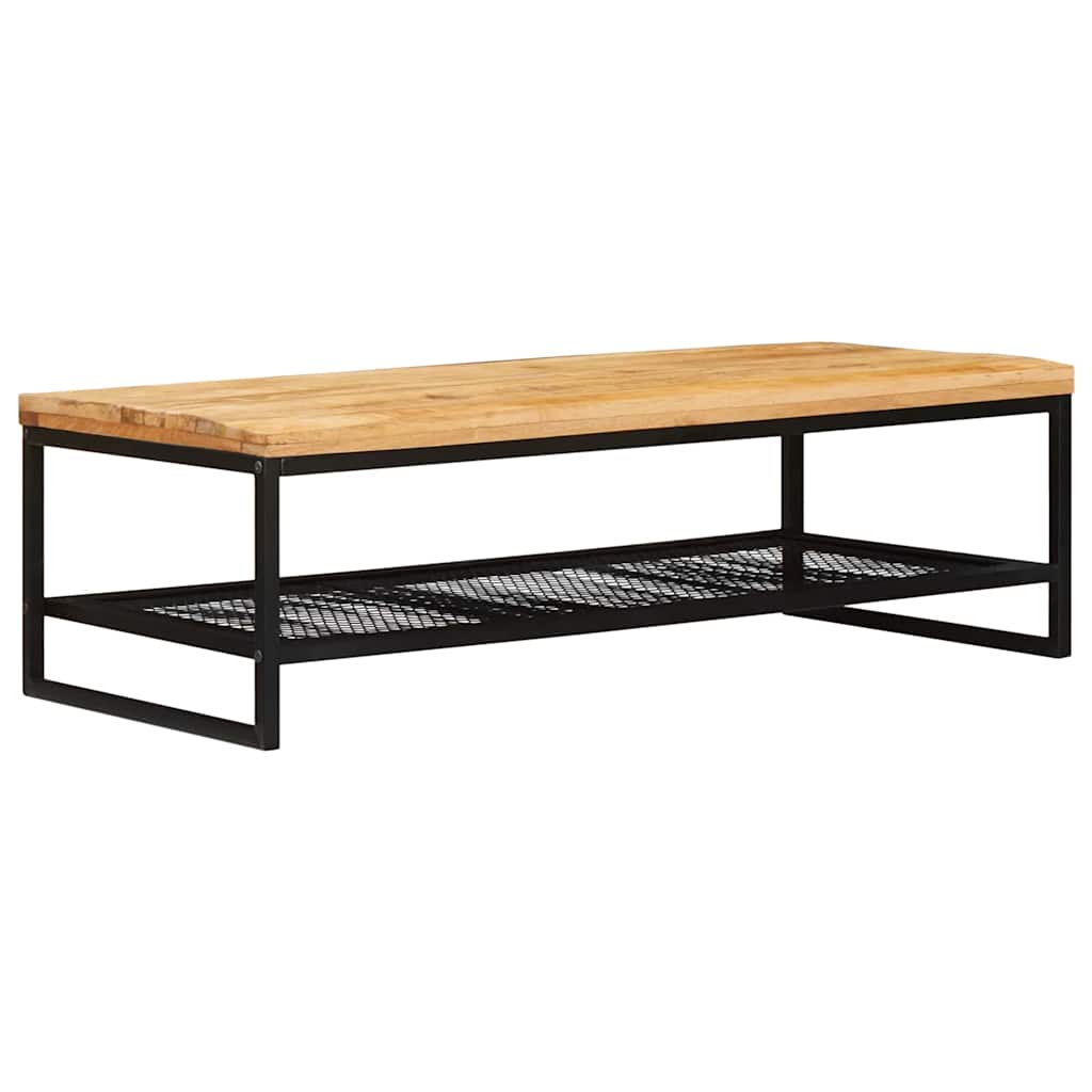 Kava Stol Smeđa i crna 110 x 55 x 35 cm Čvrsto drvo manga