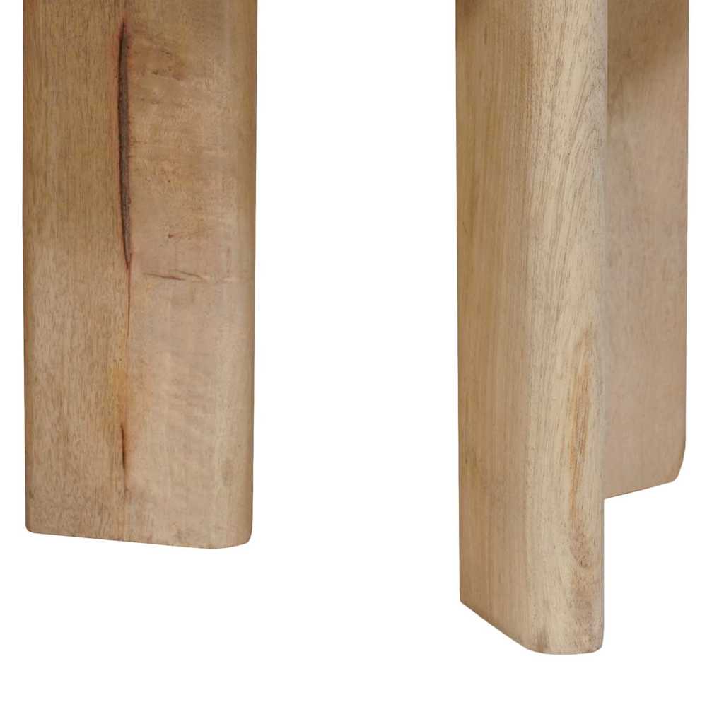 Stolovi za kavu na sklapanje 3 pcs Crna Čvrsto drvo manga
