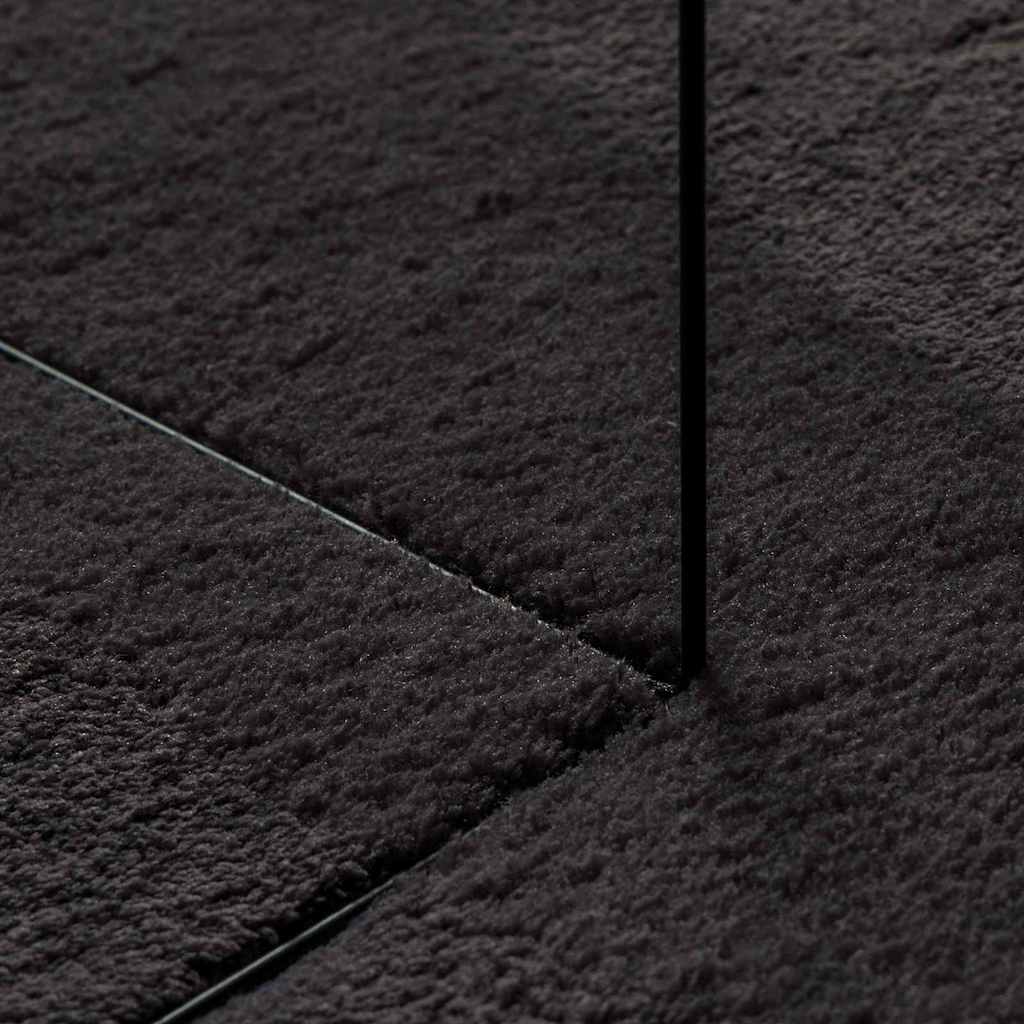 Tepisi za područja HUARTE Crna 100 x 200 cm 100% poliester