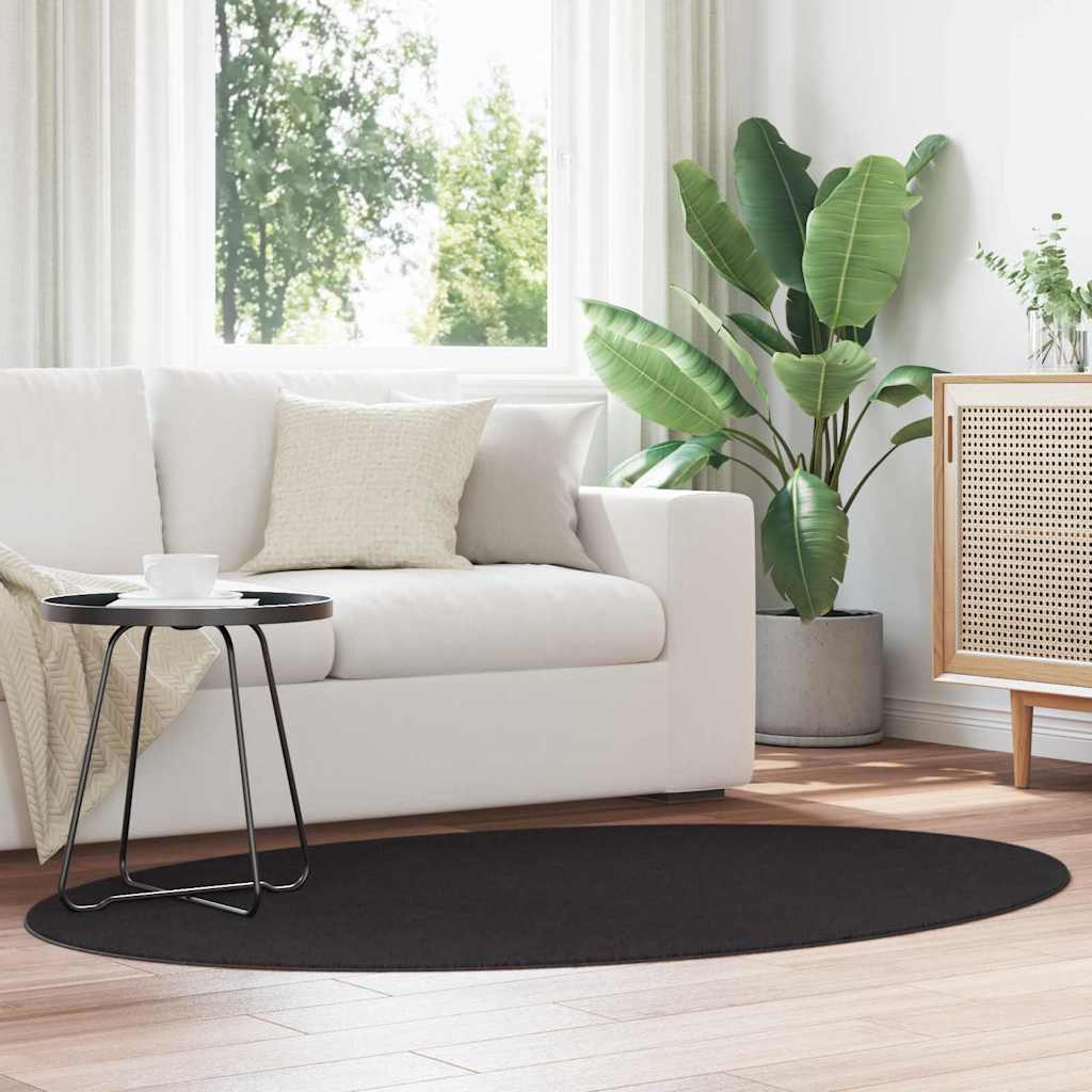 Tepisi za područja HUARTE Crna 120 x 170 cm 100% poliester