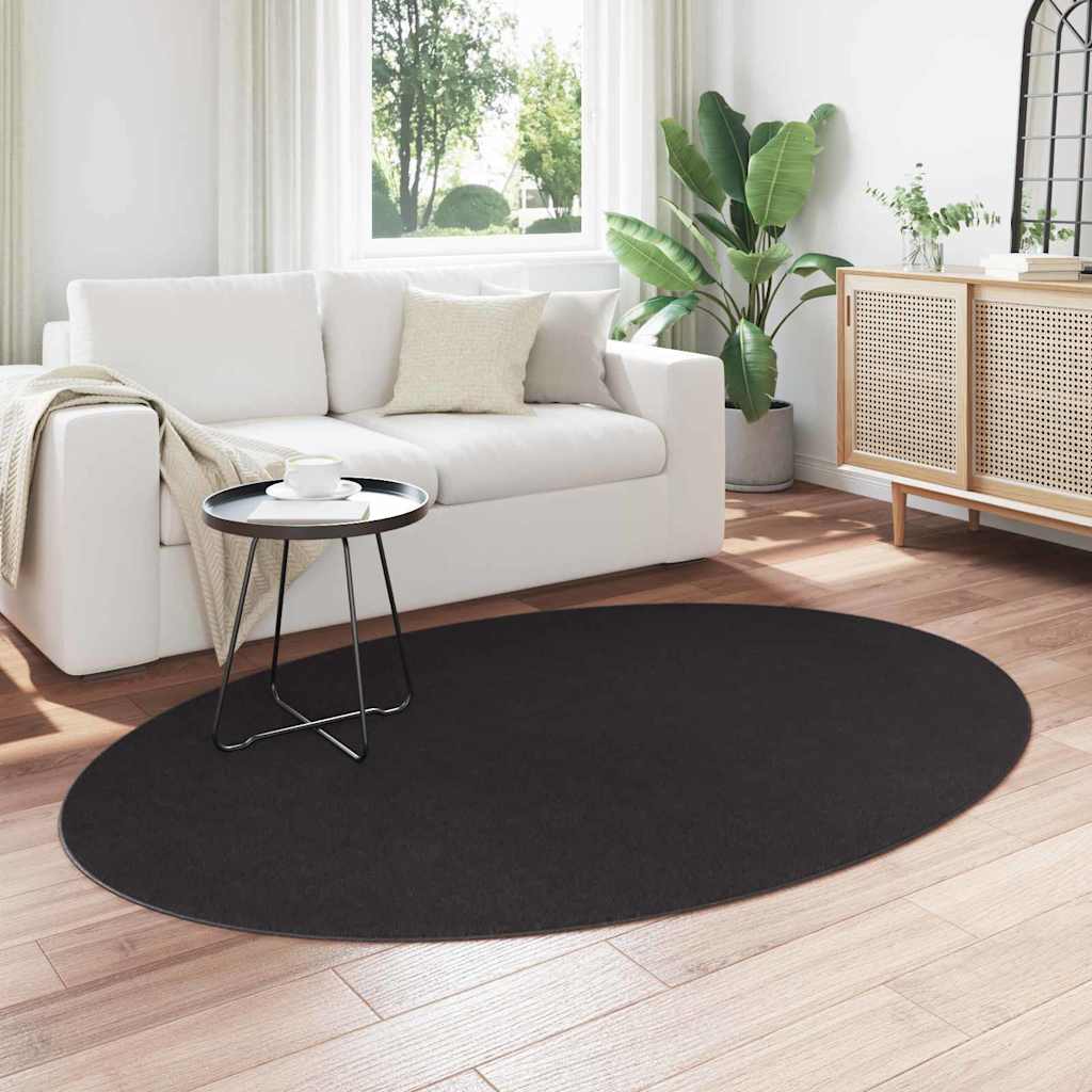 Tepisi za područja HUARTE Crna 140 x 200 cm 100% poliester