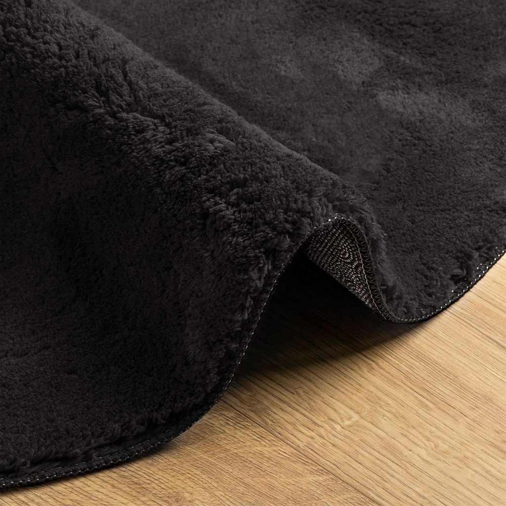 Tepisi za područja HUARTE Crna 160 x 230 cm 100% poliester