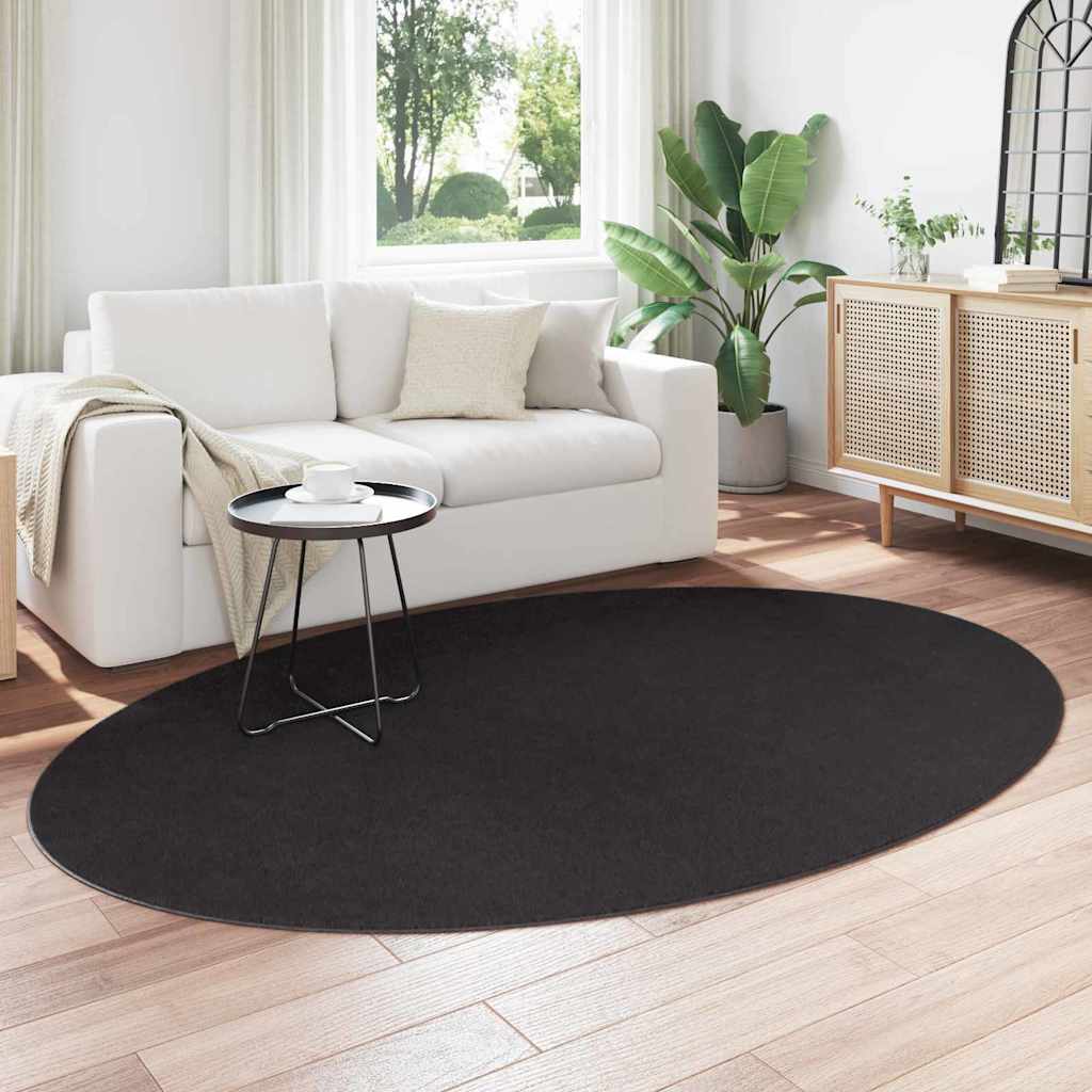 Tepisi za područja HUARTE Crna 160 x 230 cm 100% poliester