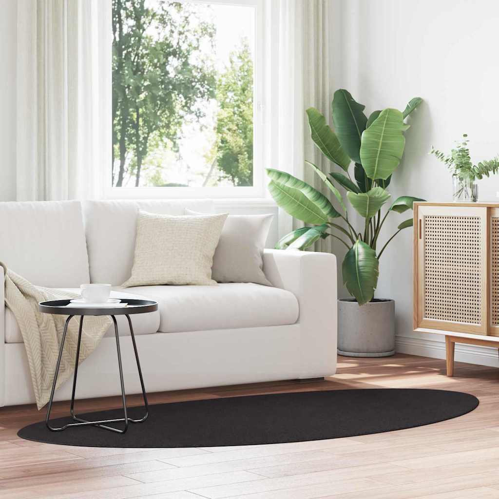 Tepisi za područja HUARTE Crna 100 x 200 cm Poliester