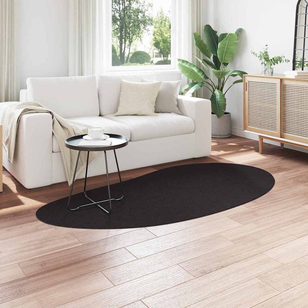 Tepisi za područja HUARTE Crna 100 x 200 cm Poliester