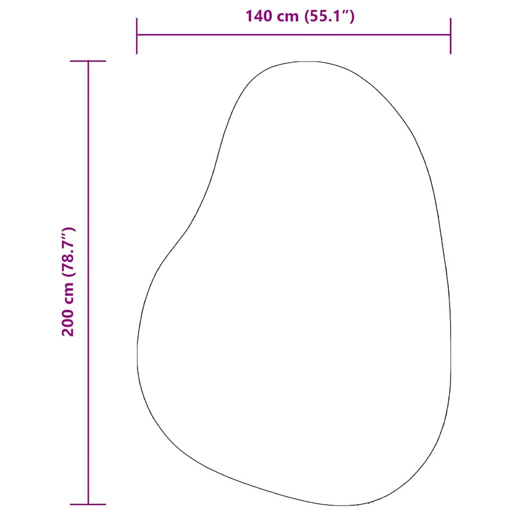 Tepih HUARTE Krem 140 x 200 cm Poliester