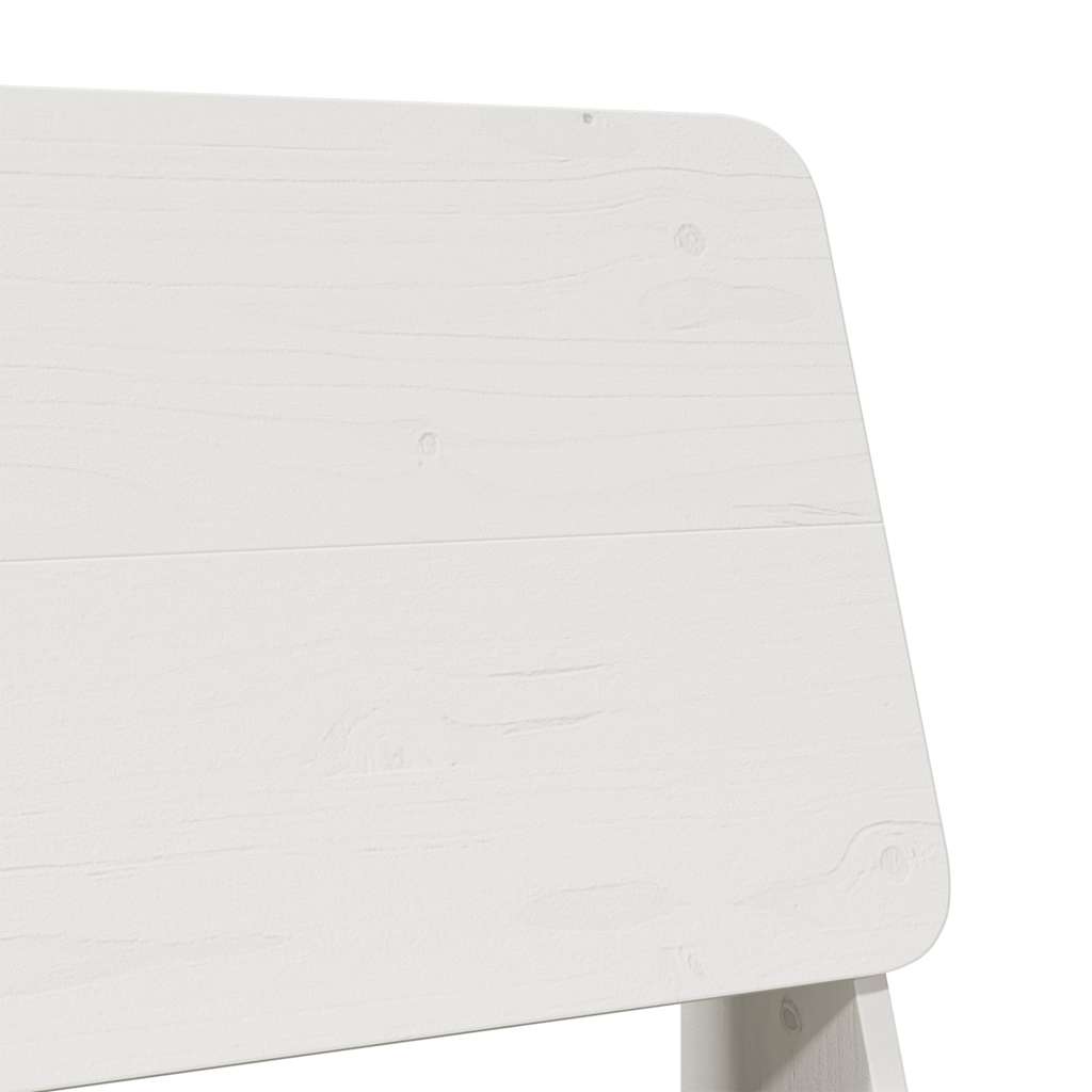Vrtna stolica bijela 60x64x70,5 cm od masivne borovine