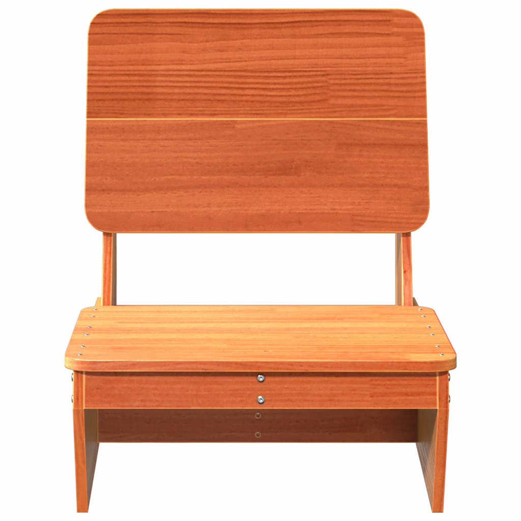 Vrtna stolica voštano smeđa 60x64x70,5 cm od masivne borovine