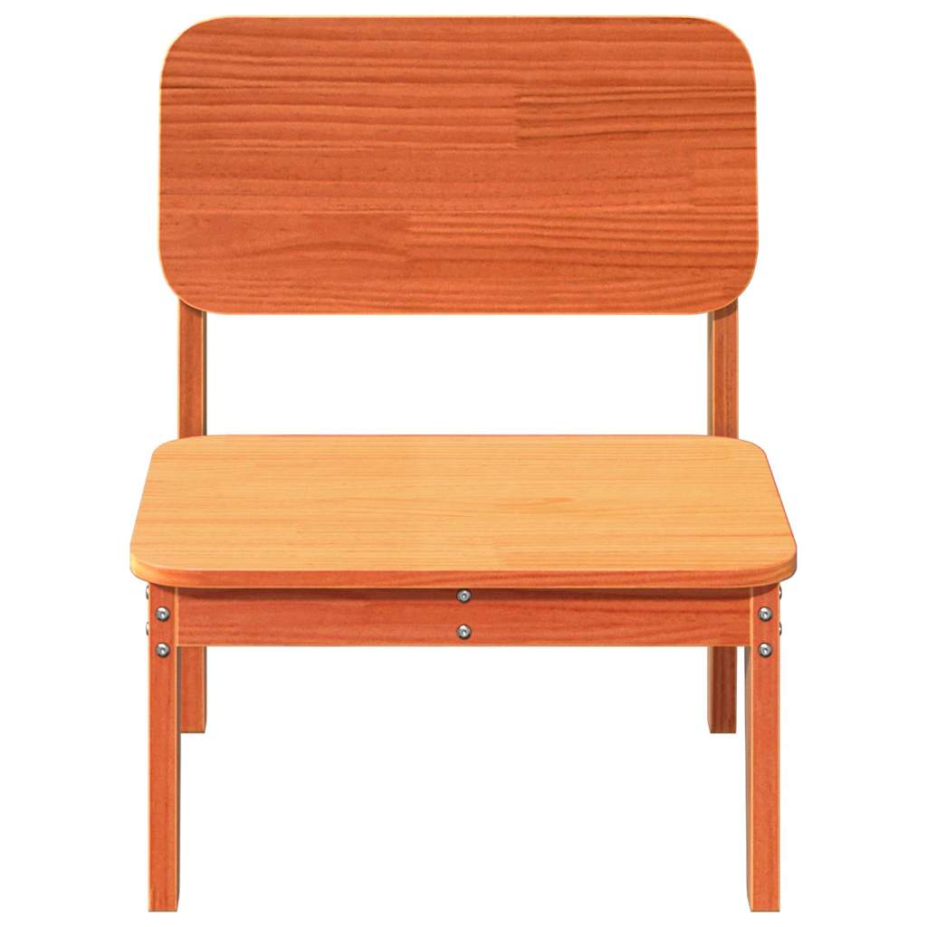 Vrtne stolice 2 kom voštano smeđe 60x52,5x72 cm borovine