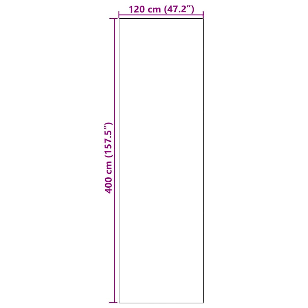Otirač Ostalo Ružičasta i crna 120 x 400 cm Poliamid i PVC
