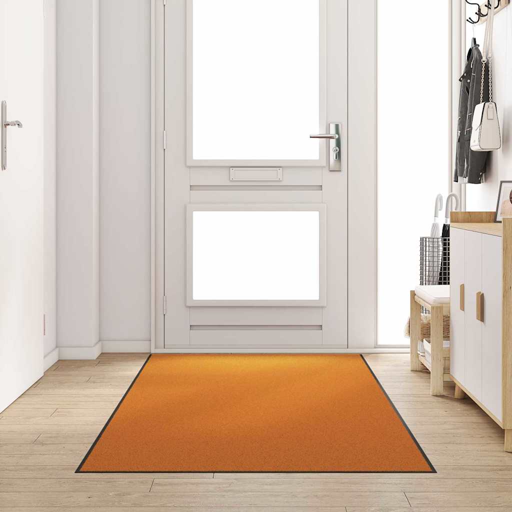 Otirač Ostalo Narančasta i Crna 120 x 250 cm Poliamid i PVC