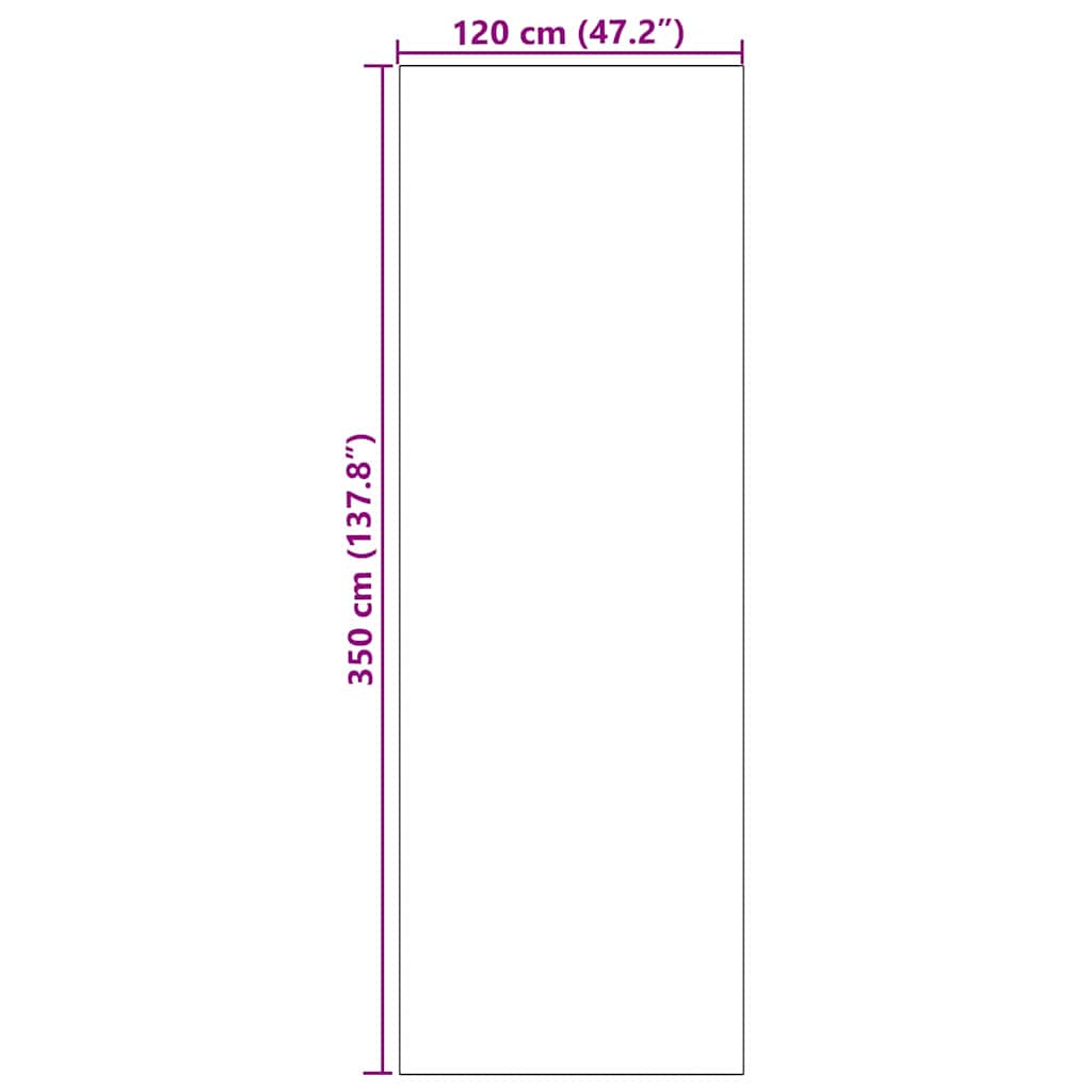 Otirač Ostalo Narančasta i Crna 120 x 350 cm Poliamid i PVC