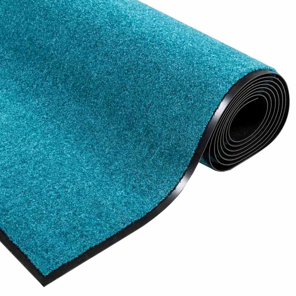 Otirač Ostalo Cijan i crna 120 x 250 cm Poliamid i PVC