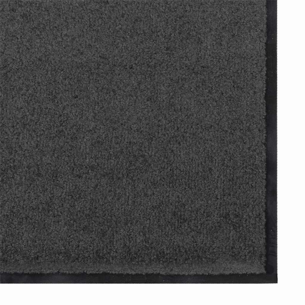 Otirač Antracit i crna 90 x 150 cm 100% poliamid