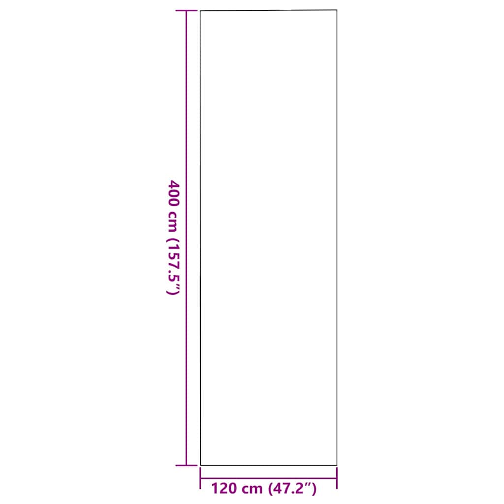 Otirač Siva i crna 120 x 400 cm 100% poliamid