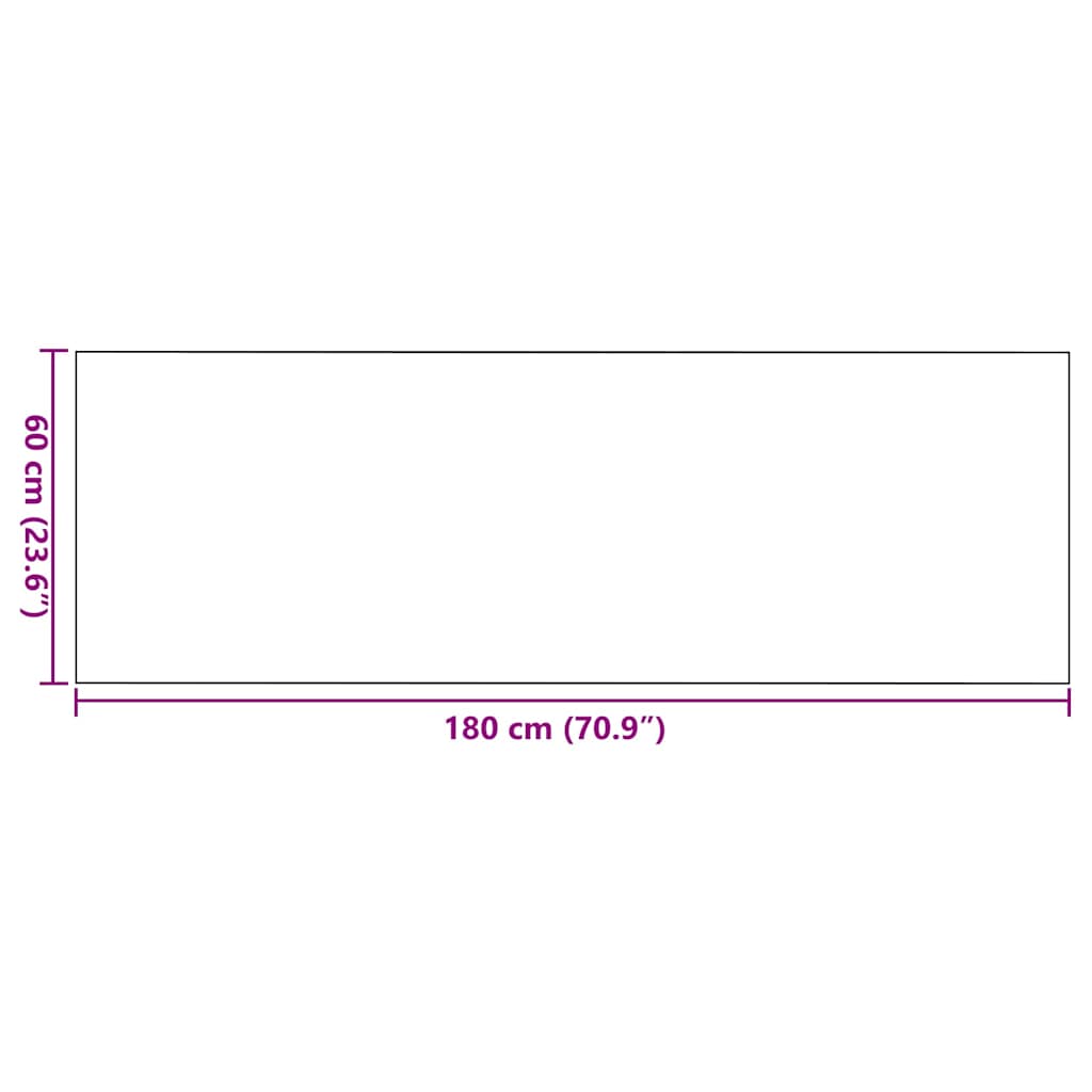 Otirač Smeđa i crna 60 x 180 cm 100% poliamid