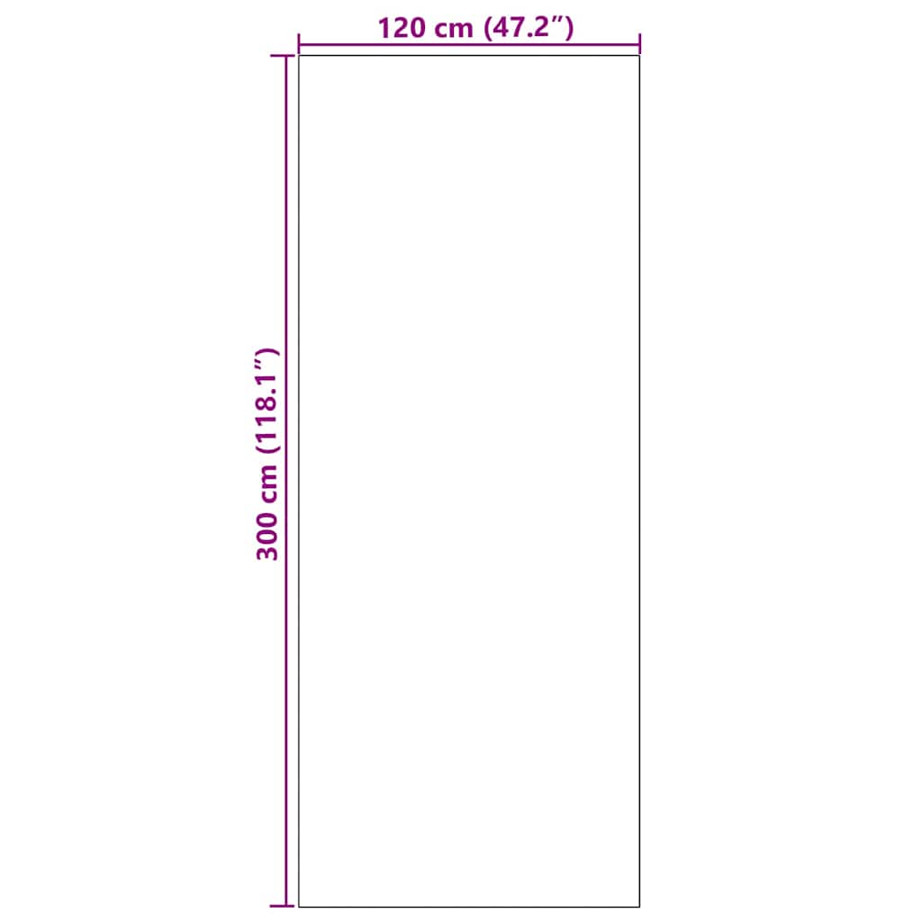 Otirač Smeđa i crna 120 x 300 cm 100% poliamid