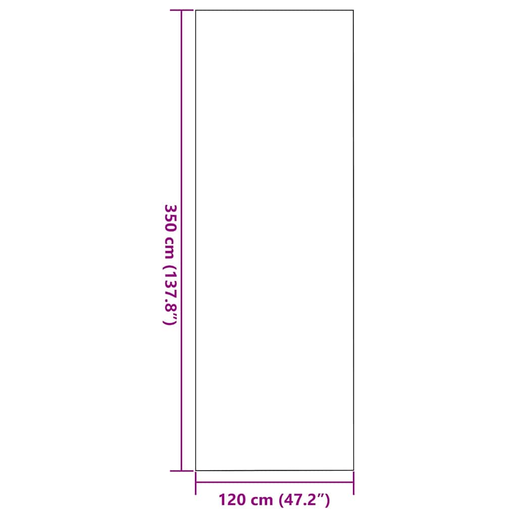 Otirač Smeđa i crna 120 x 350 cm 100% poliamid