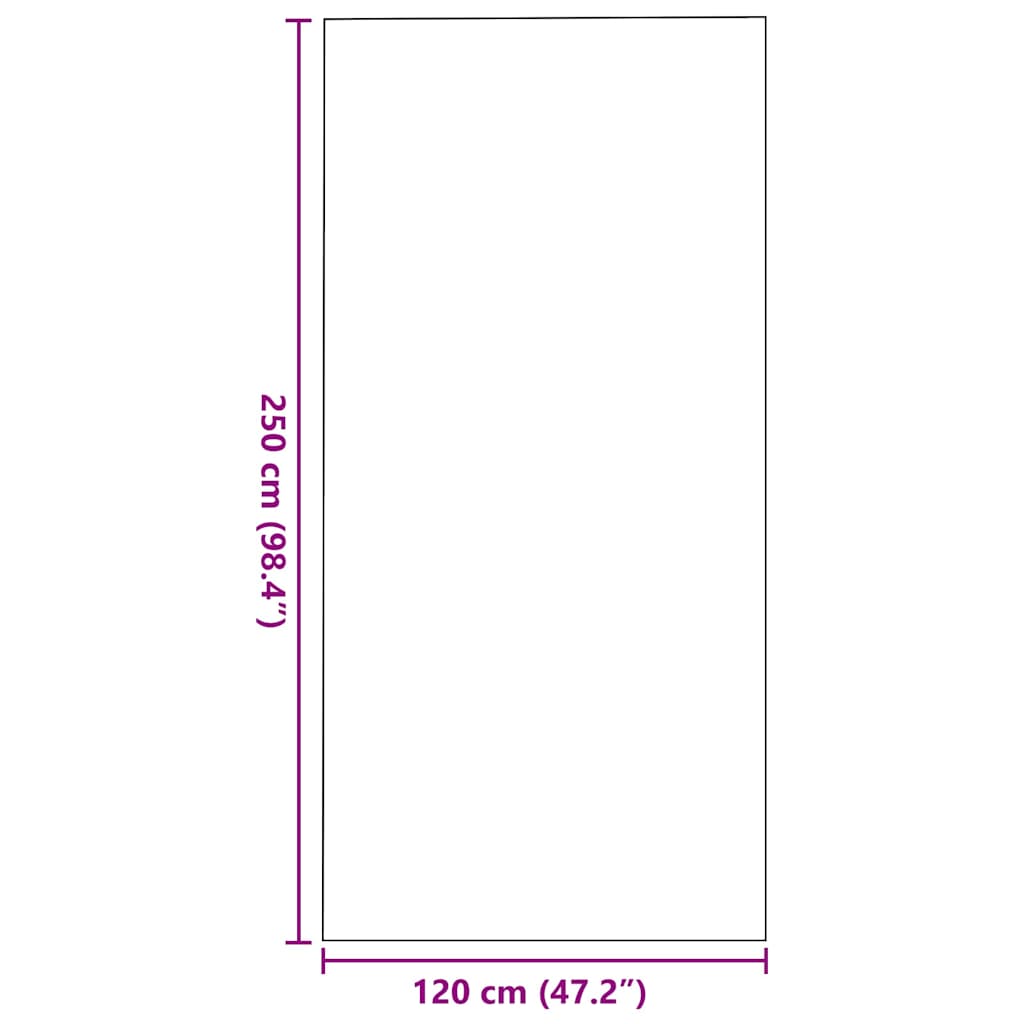 Otirač Crvena i Crna 120 x 250 cm 100% poliamid