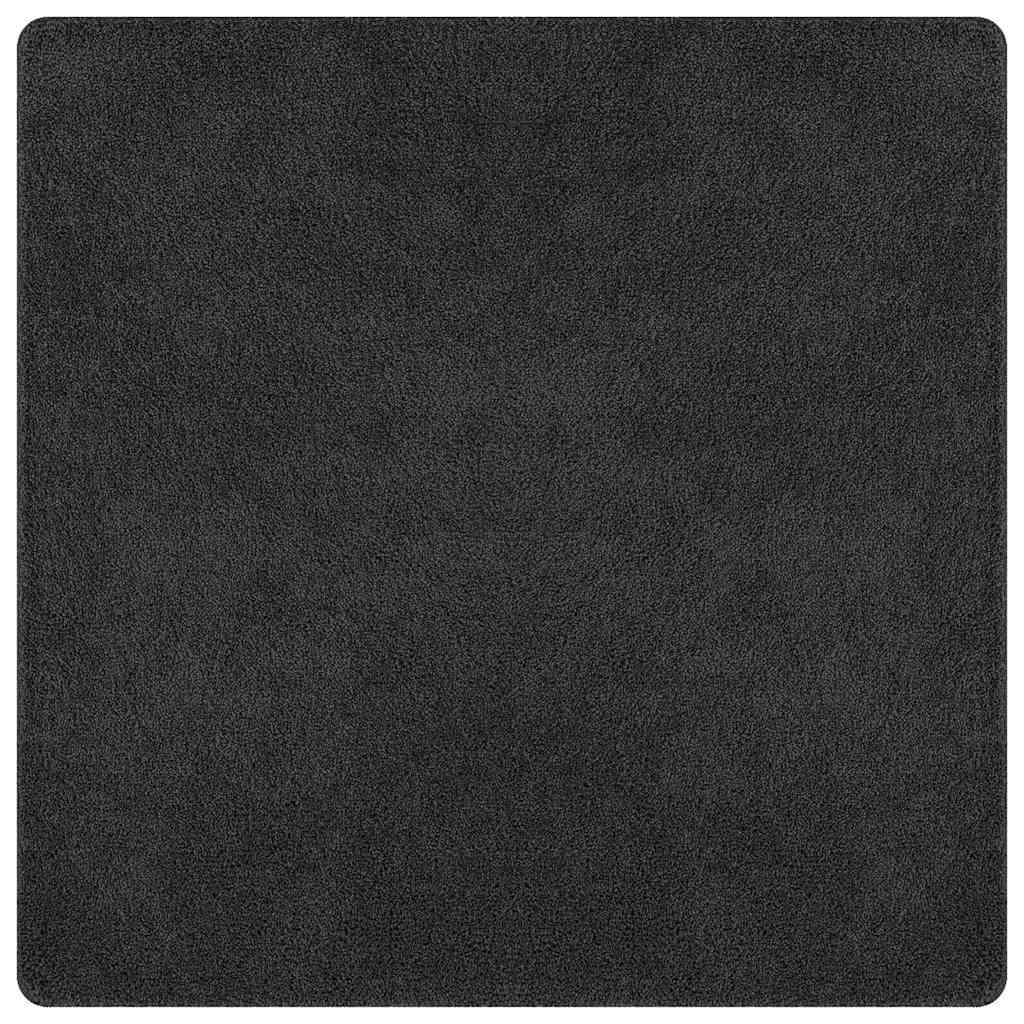 Protuklizni Shaggy Tepih Tamno siva 120 x 120 cm PP