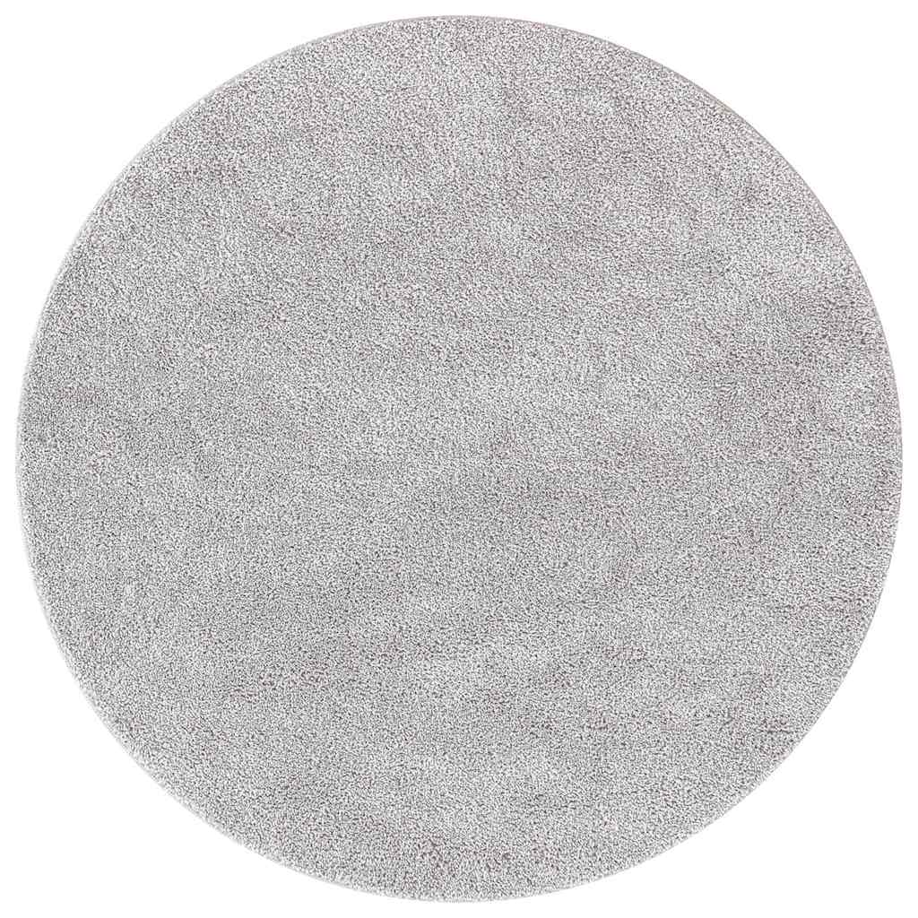 Protuklizni Shaggy Tepih Siva 120 x 120 cm PP