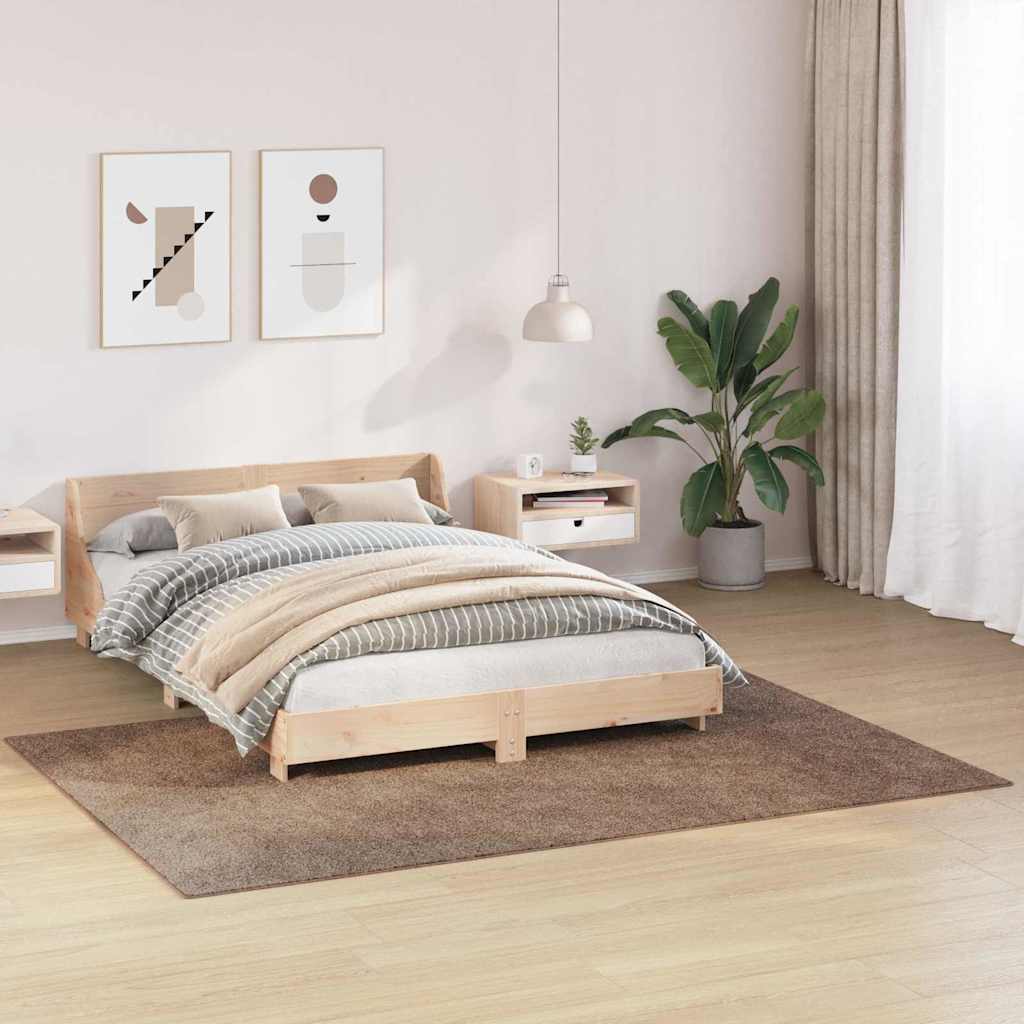 Protuklizni Shaggy Tepih Smeđa 160 x 230 cm PP