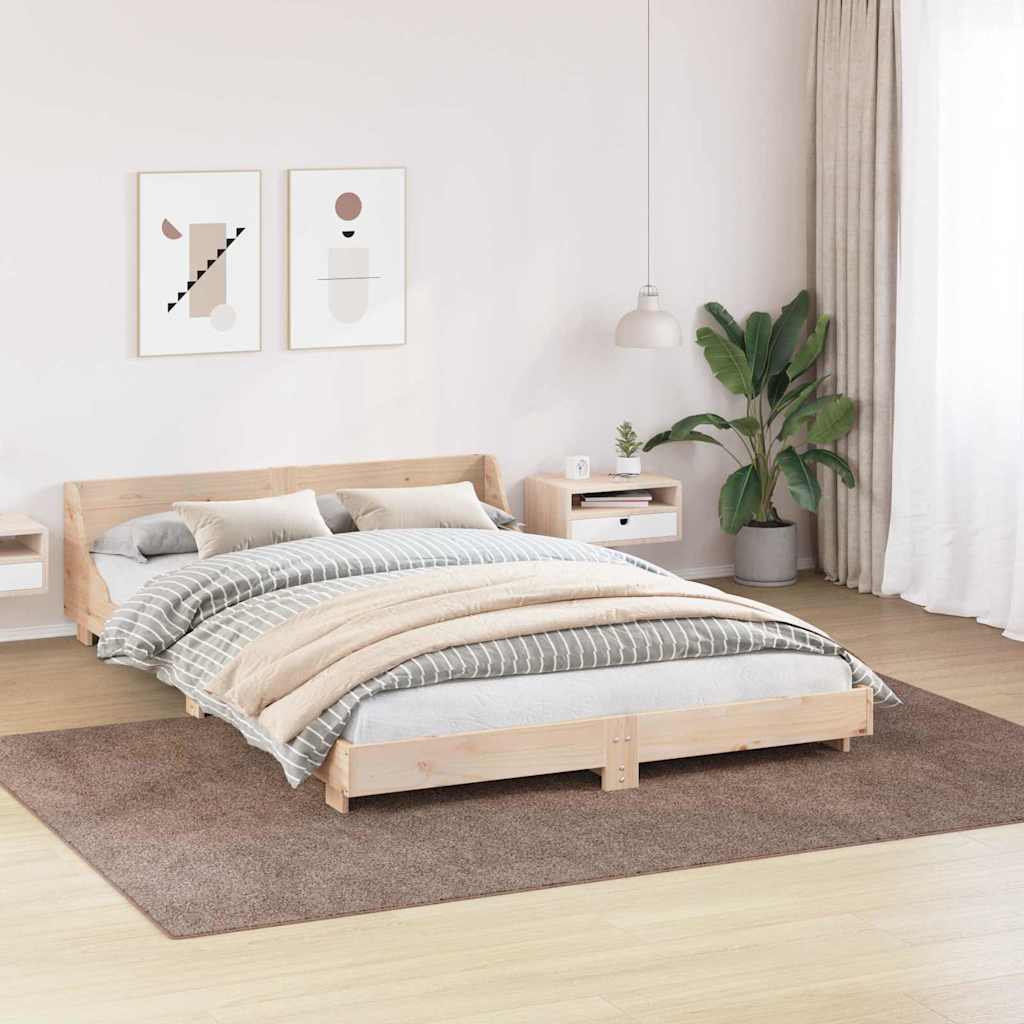 Protuklizni Shaggy Tepih Smeđa 200 x 290 cm PP