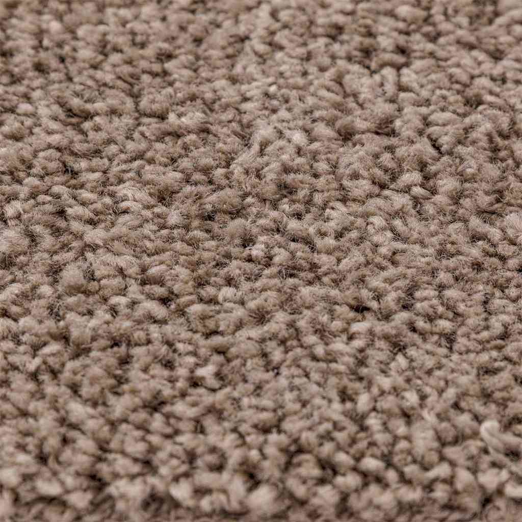 Protuklizni Shaggy Tepih Smeđa 90 x 90 cm PP