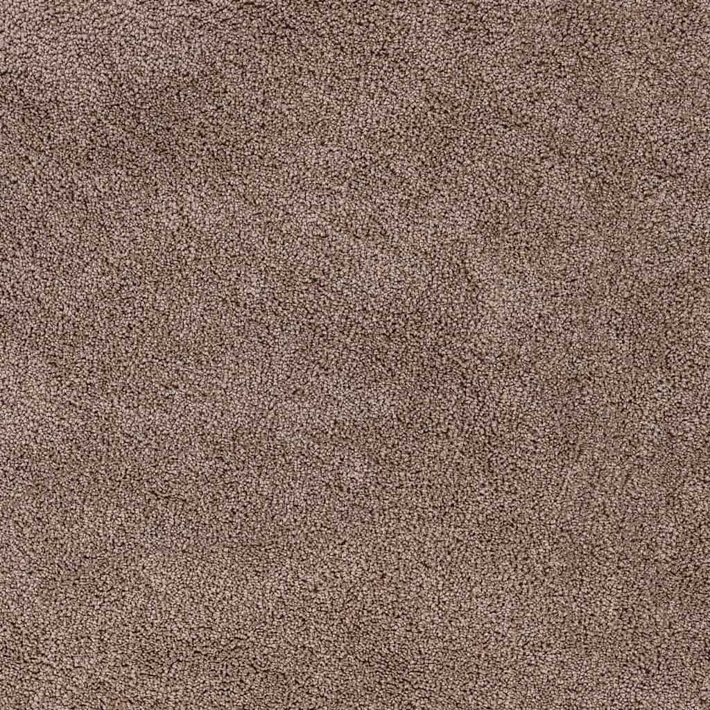 Protuklizni Shaggy Tepih Smeđa 90 x 90 cm PP