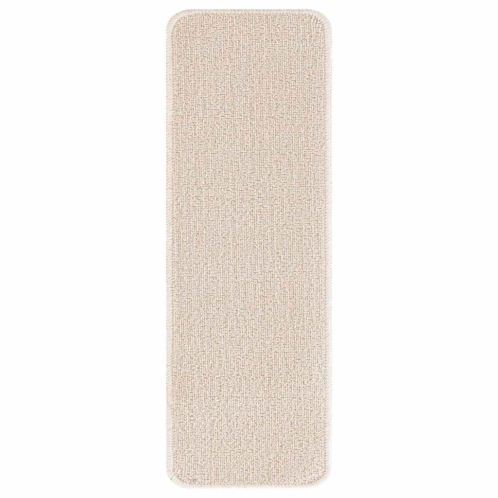 Podloge protiv klizanja za stepenice 15 kom. 60 x 25 cm Krema
