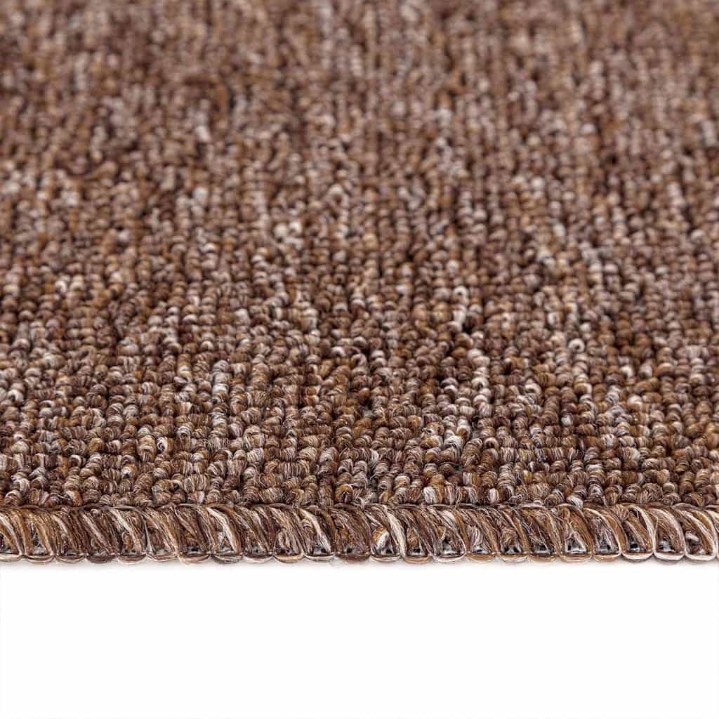 Podloge protiv klizanja za stepenice 15 pcs Smeđa 75 x 20 cm PP