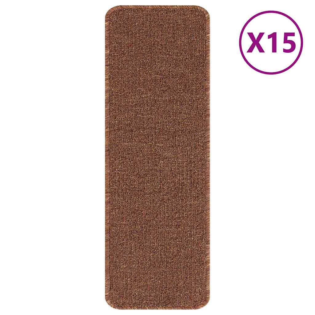 Podloge protiv klizanja za stepenice 15 pcs Žuta 60 x 25 cm PP