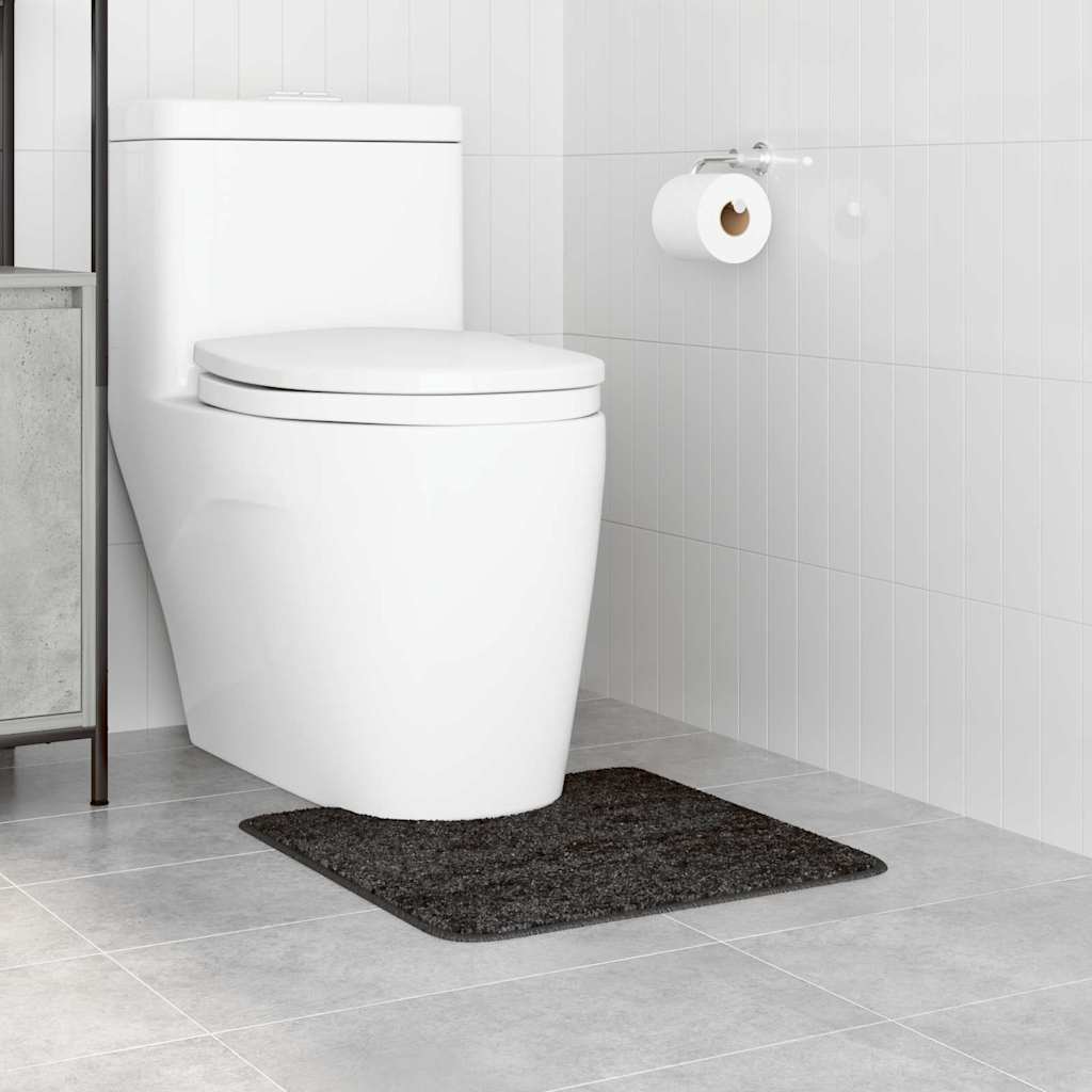Prostirka protiv klizanja s izrezom za WC Tamno siva 50 x 50 cm
