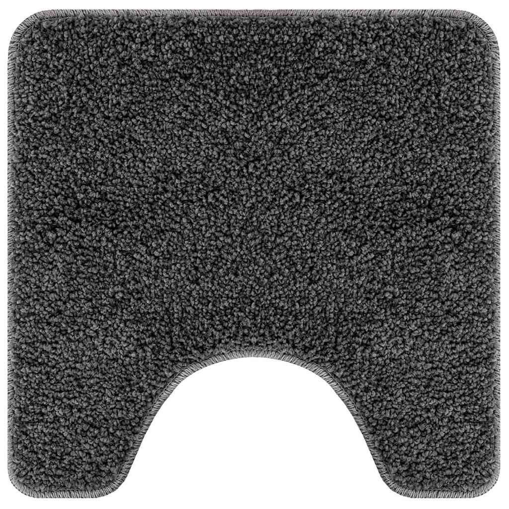 Prostirka protiv klizanja s izrezom za WC Tamno siva 50 x 50 cm