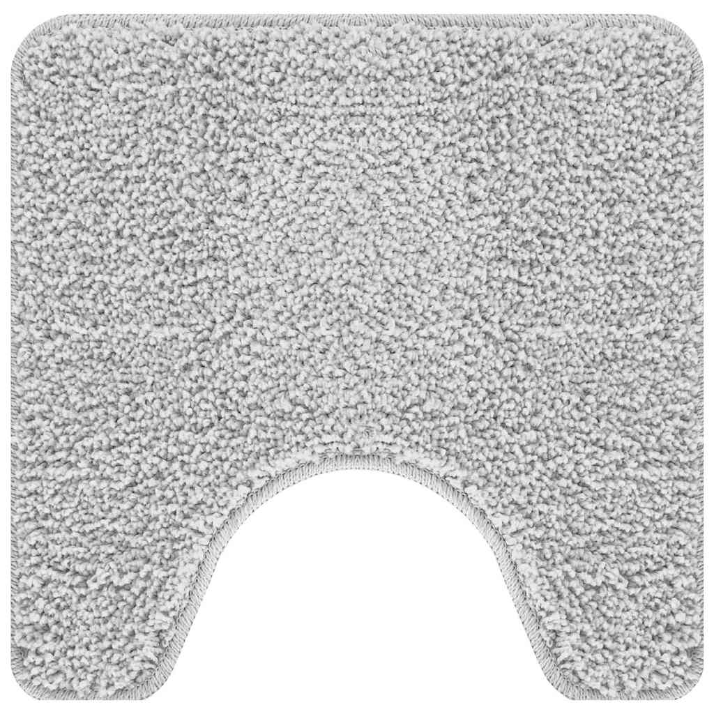 Prostirka protiv klizanja s izrezom za WC Siva 50 x 50 cm PP