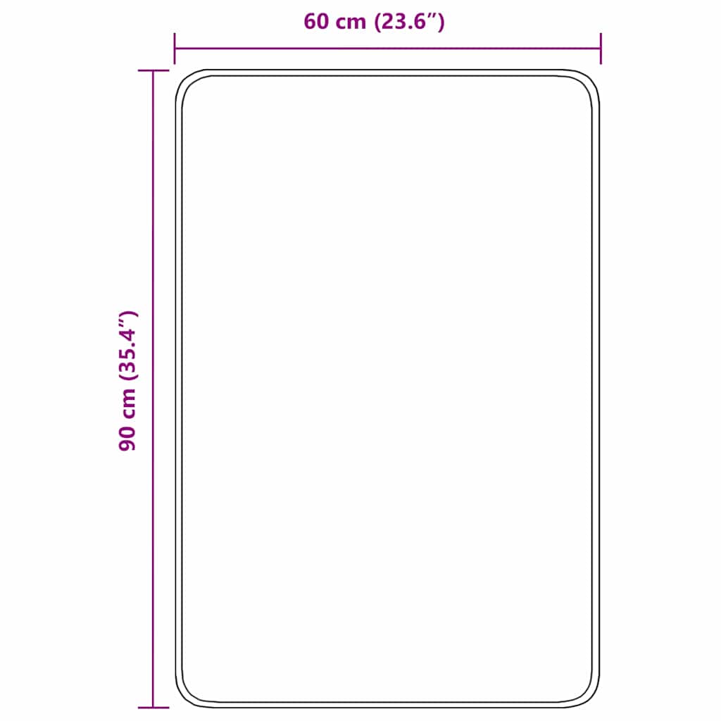 Prostirka protiv klizanja Plava 60 x 90 cm PP