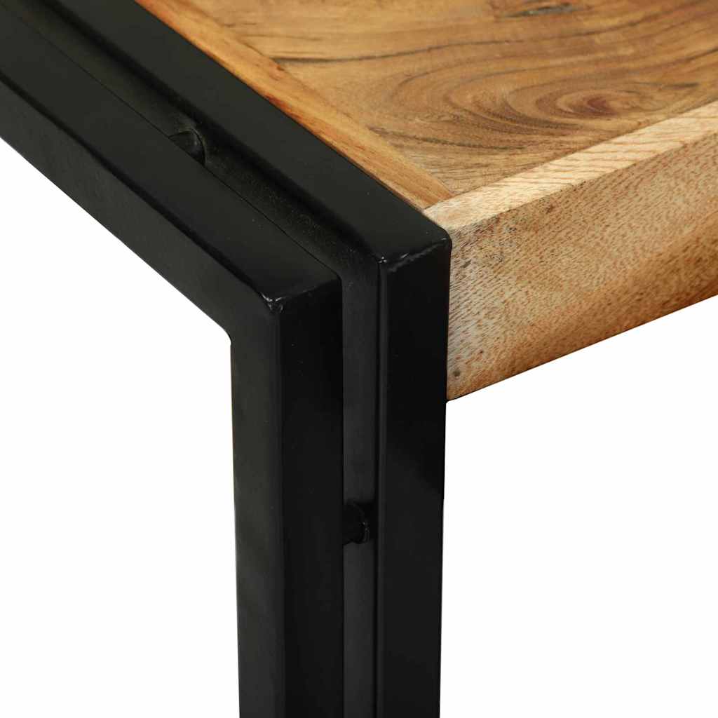 Stol za slaganje 3 pcs Masivno drvo akacije i metal