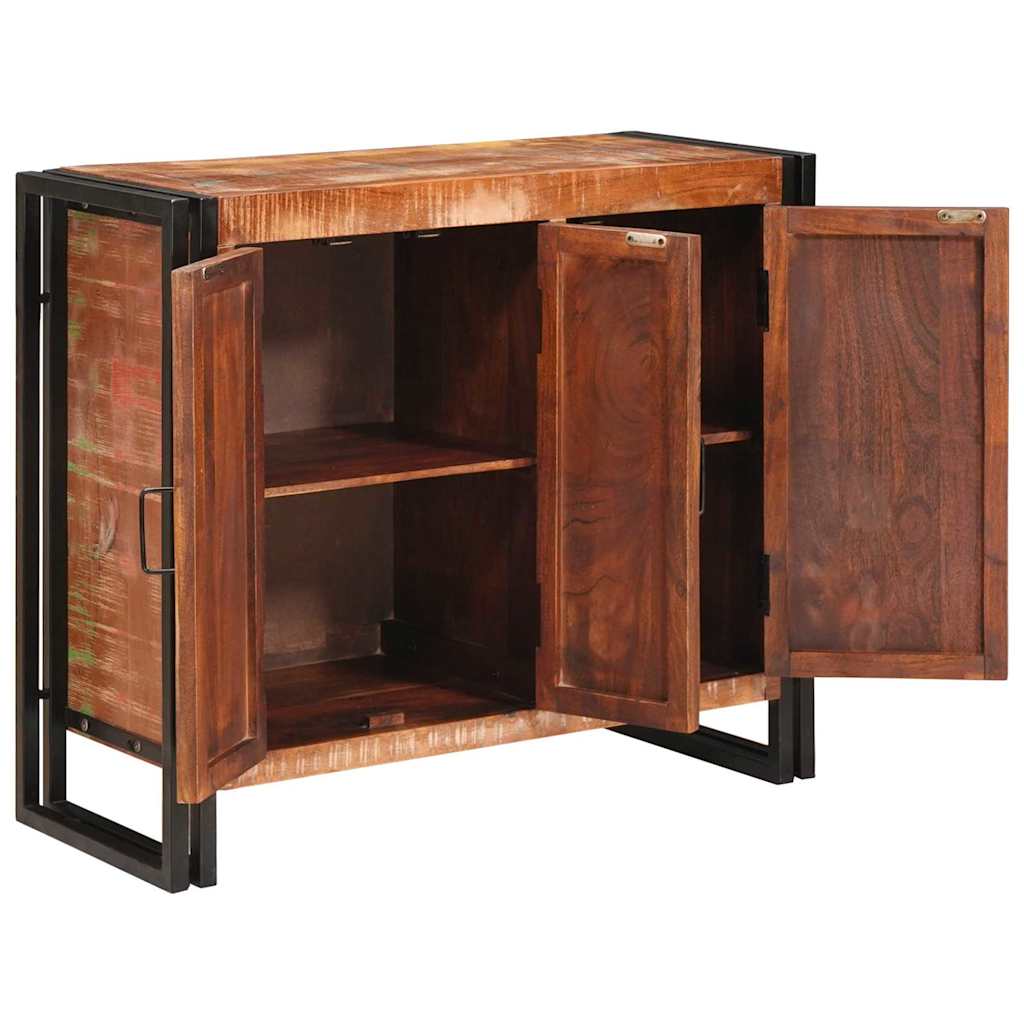 Sideboard s vratima Smeđa Čvrsto drvo reciklirano i metal