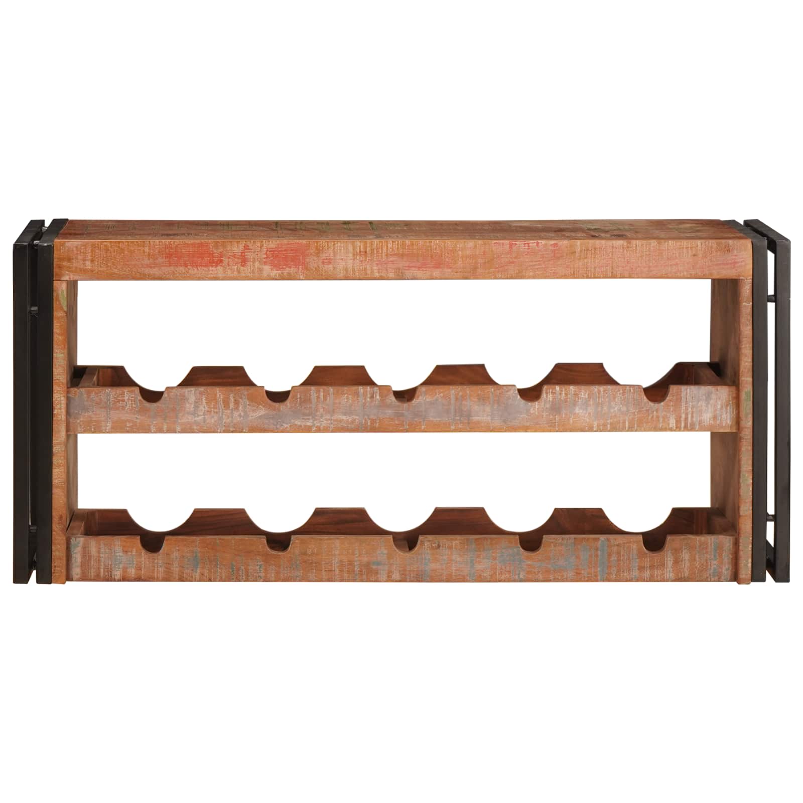 Stalak za vino Smeđa 100 x 45 x 33 cm Čvrsto reciklirano drvo
