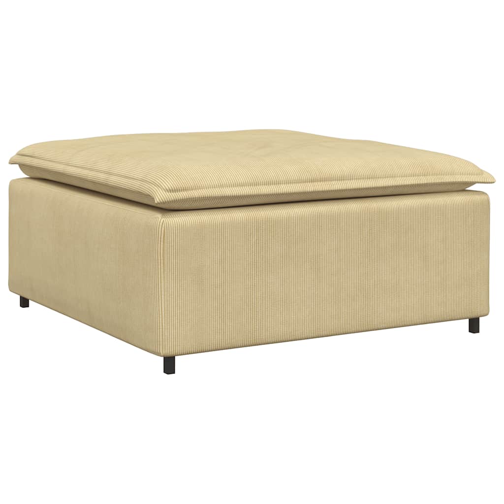Modularna sofa s tabureom i jastucima, sivo-zelena
