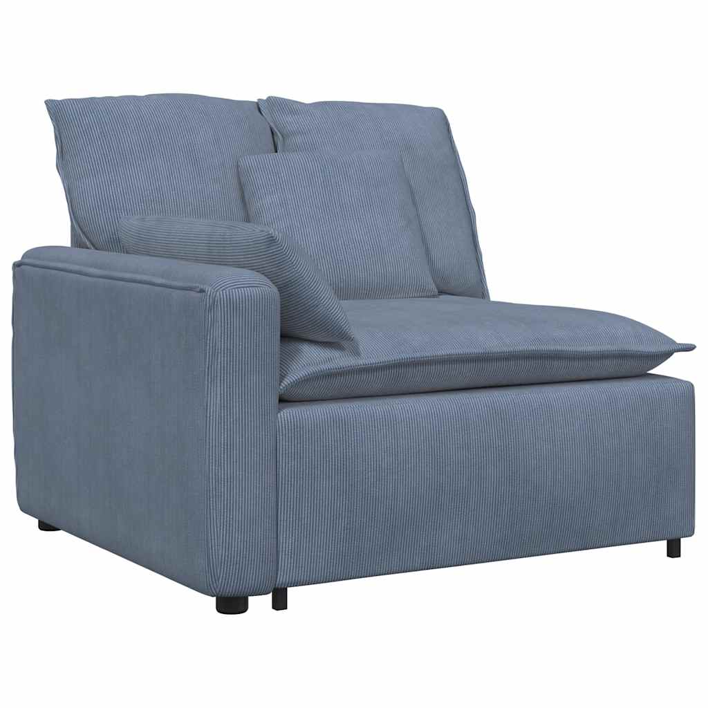 Modularna sofa s jastucima plava