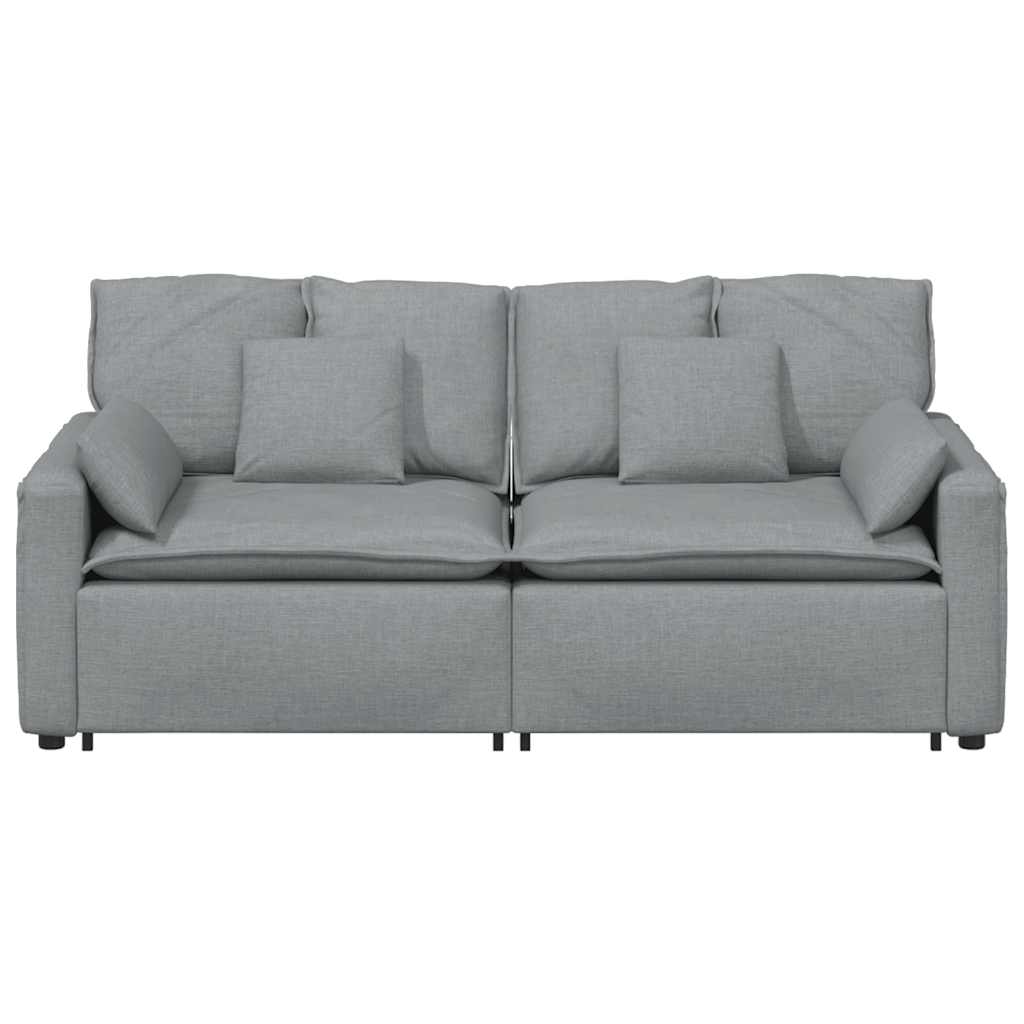 Modularna sofa s jastucima svijetlosiva