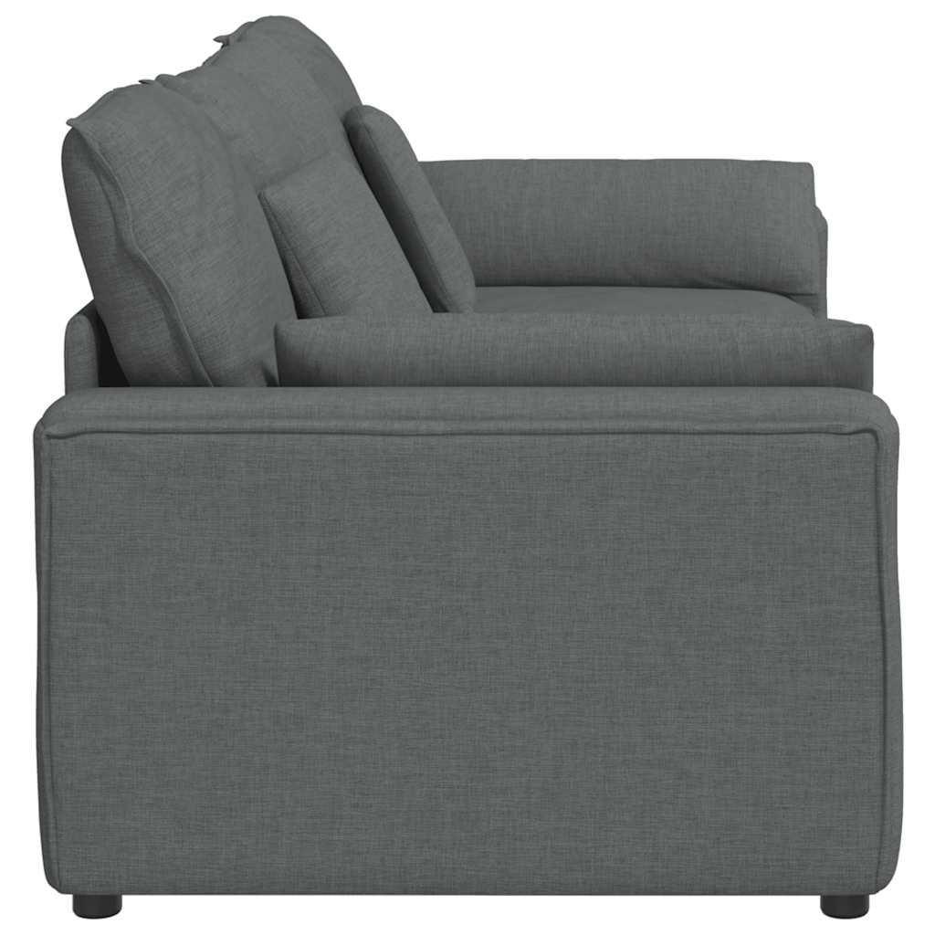 Modularna sofa s jastucima tamno siva