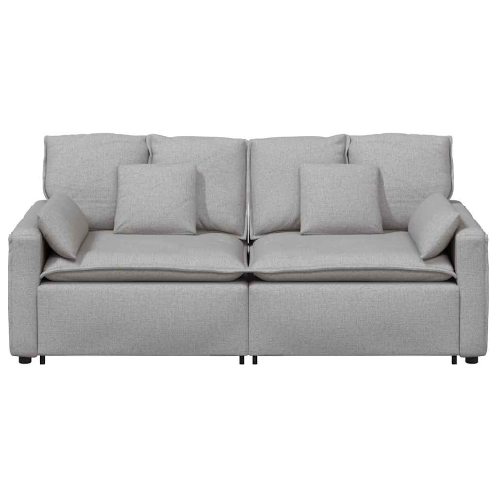 Modularna sofa s jastucima, sive boje