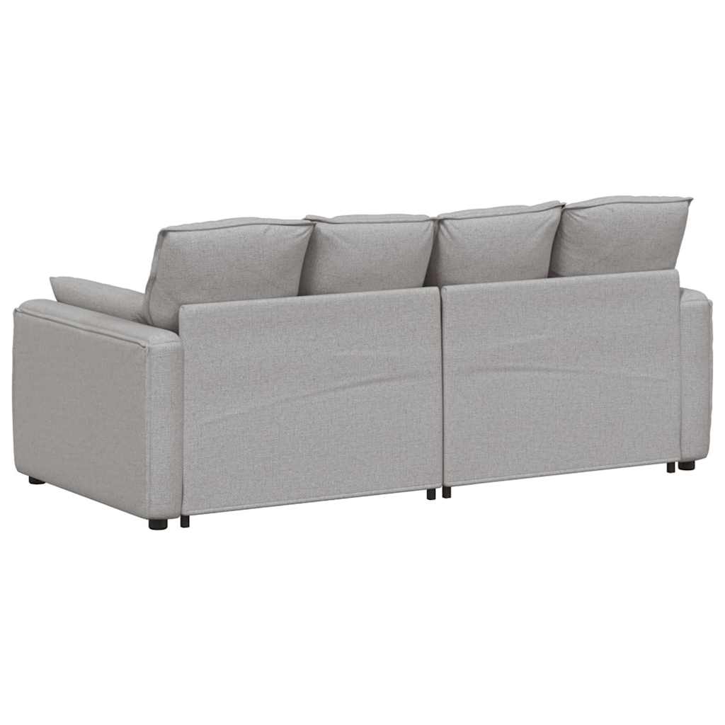 Modularna sofa s jastucima, sive boje